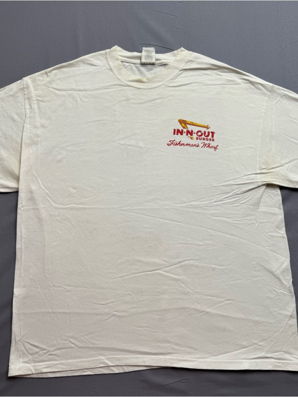 Vintage In-N-Out Burger T-Shirt Men L Hot Rod Muscle Car 2001 Beefy Hanes